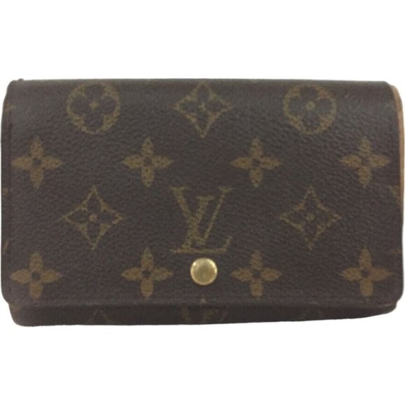 754141S Louis Vuitton Wallet Porte Monnaie Billets Tresor Brown Monogram - Picture 1 of 9